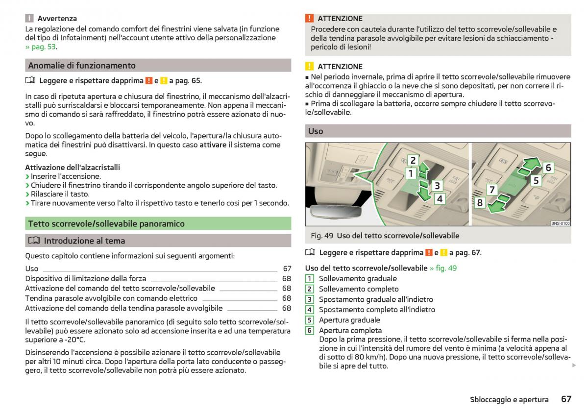 Skoda Kodiaq manuale del proprietario / page 69