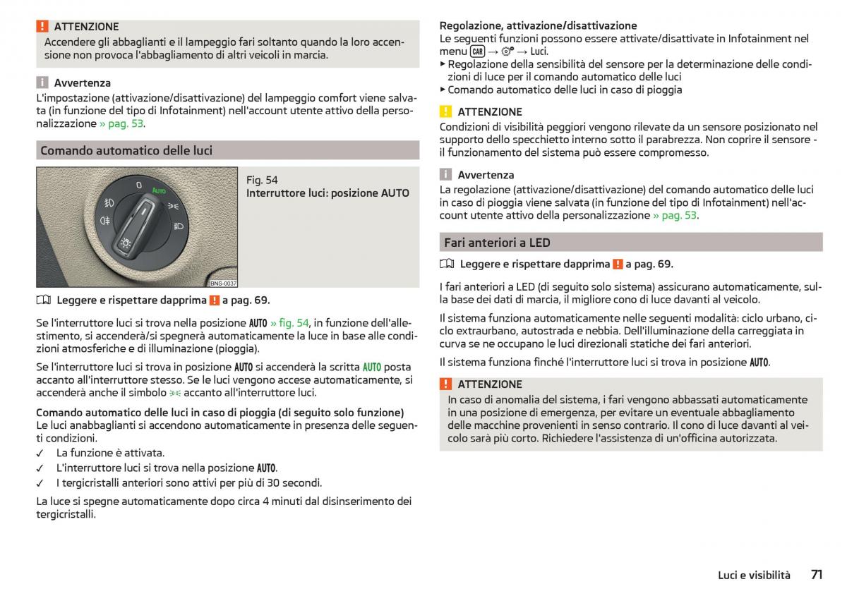 Skoda Kodiaq manuale del proprietario / page 73