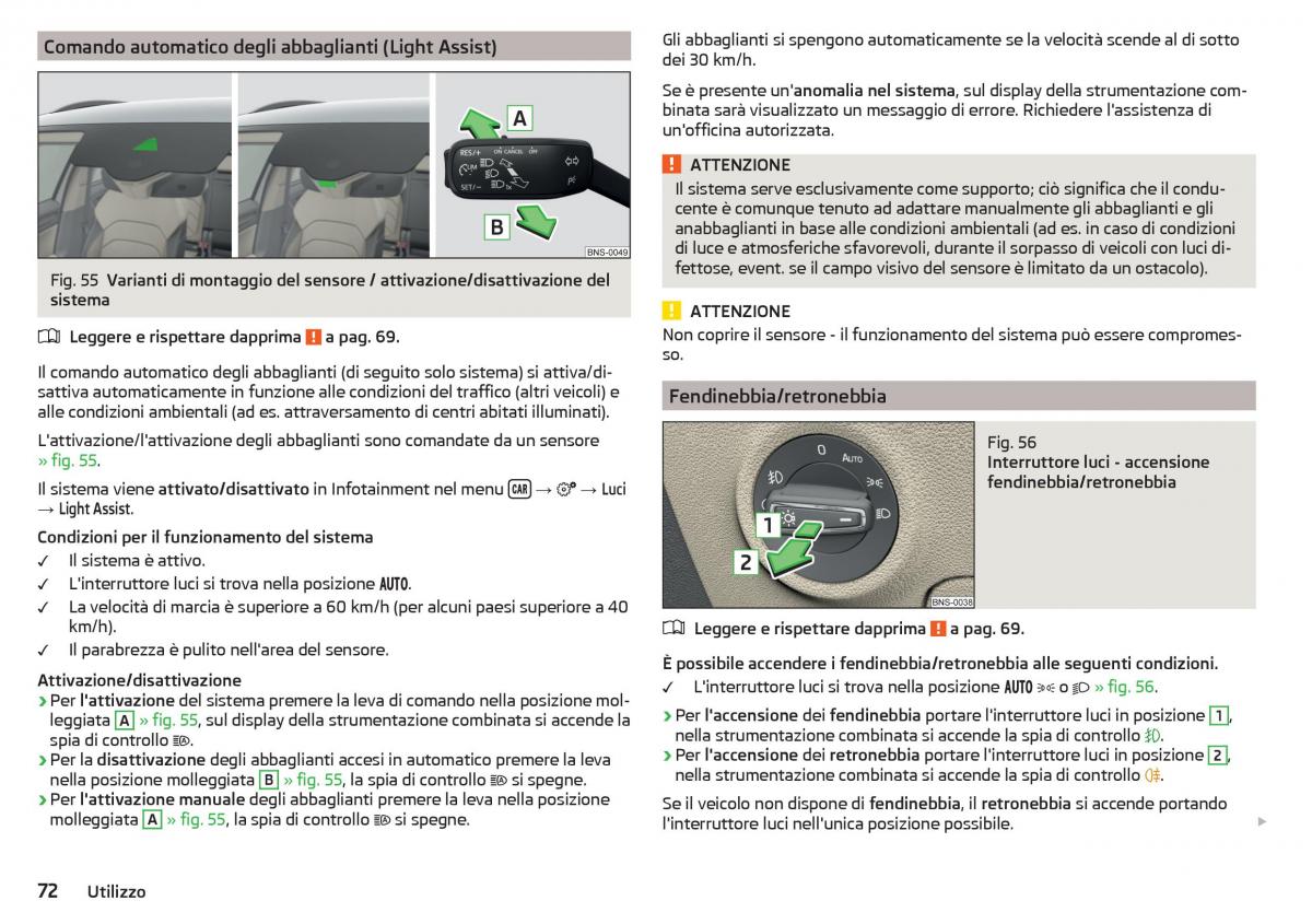 Skoda Kodiaq manuale del proprietario / page 74