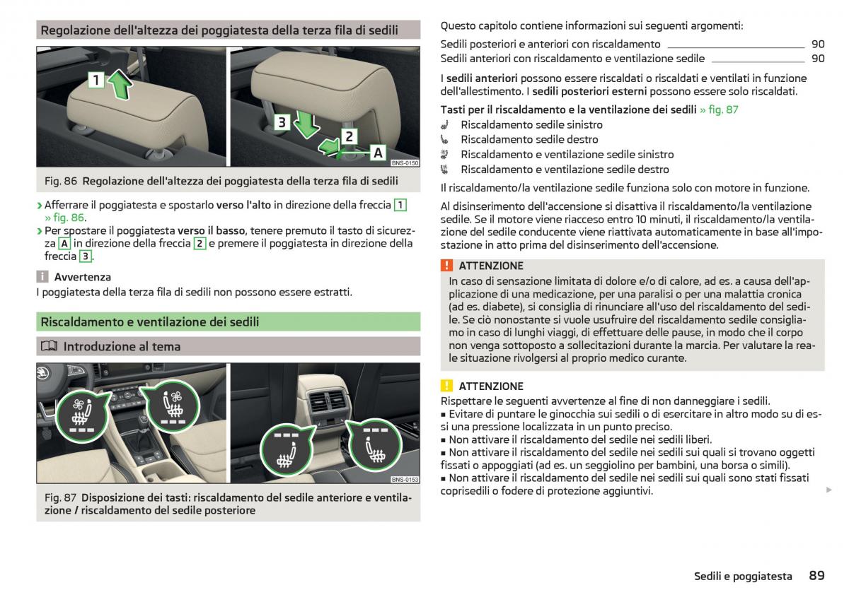 Skoda Kodiaq manuale del proprietario / page 91