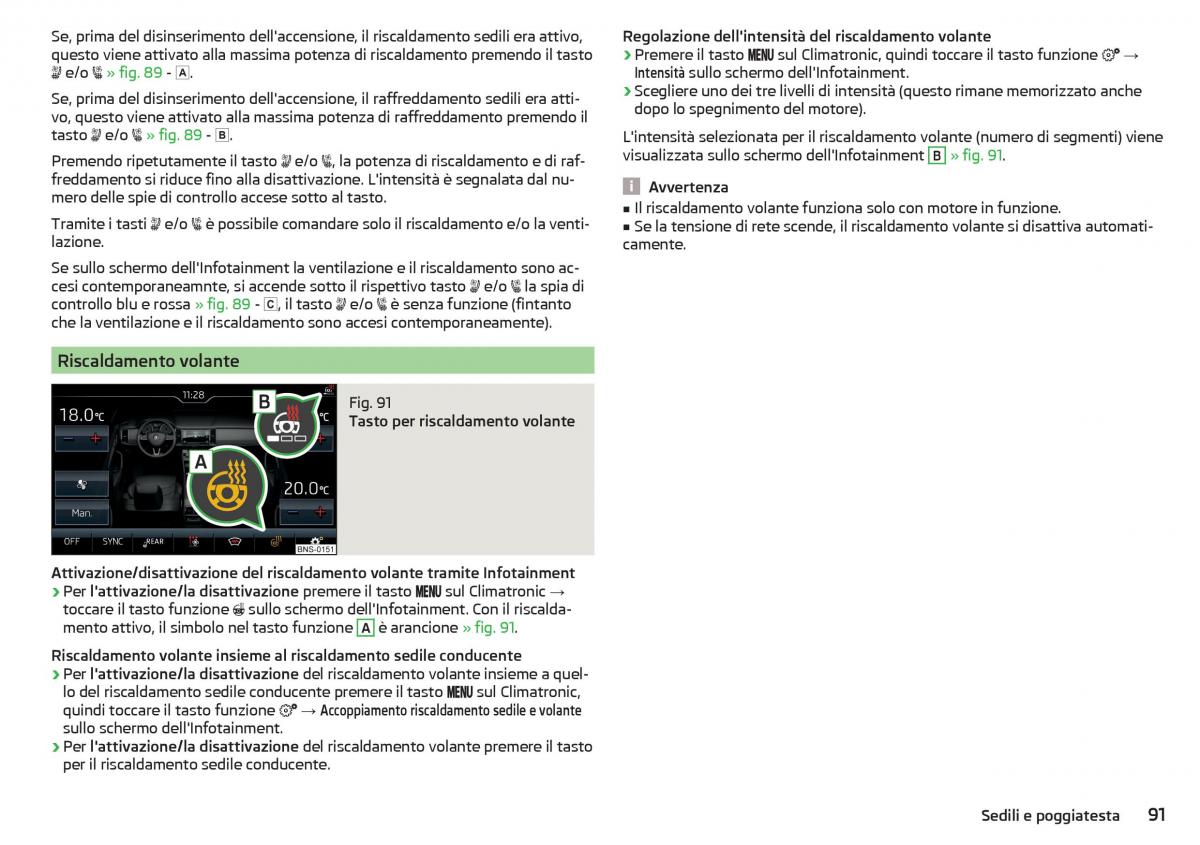 Skoda Kodiaq manuale del proprietario / page 93