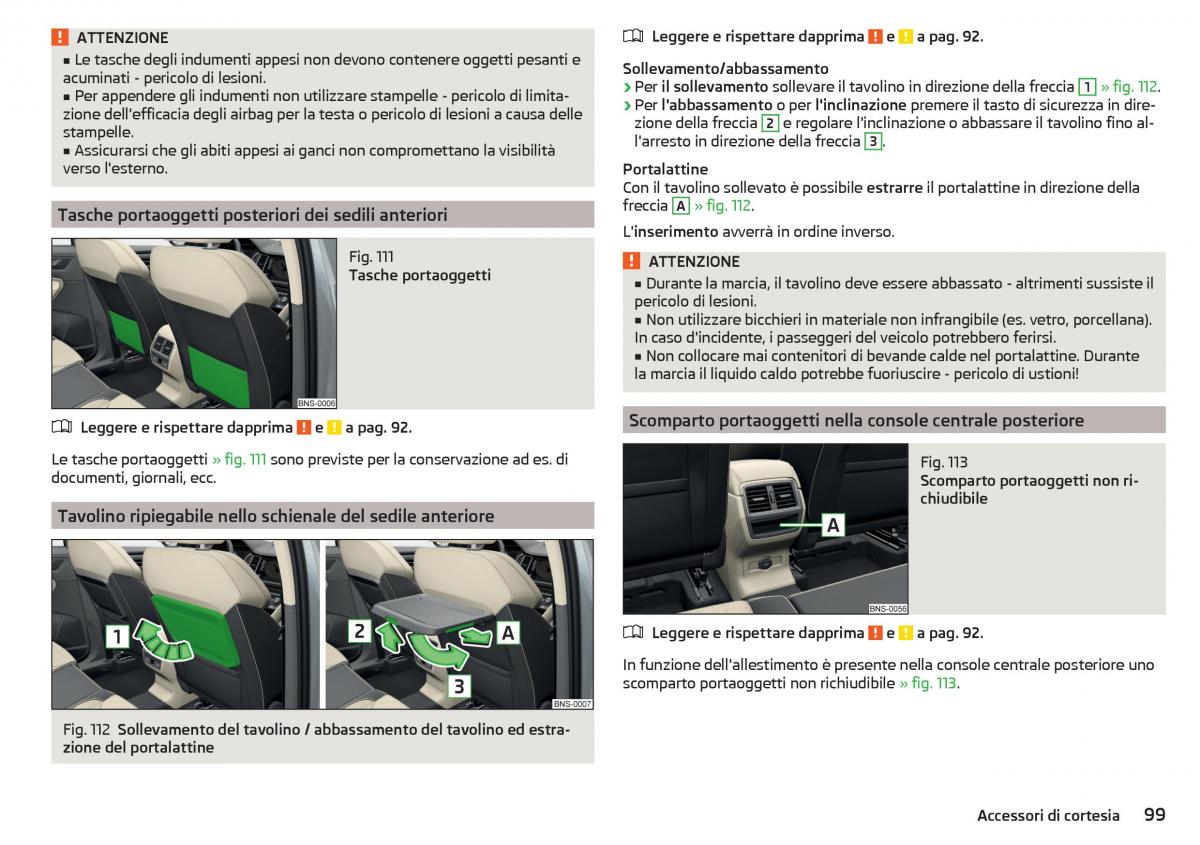 Skoda Kodiaq manuale del proprietario / page 101