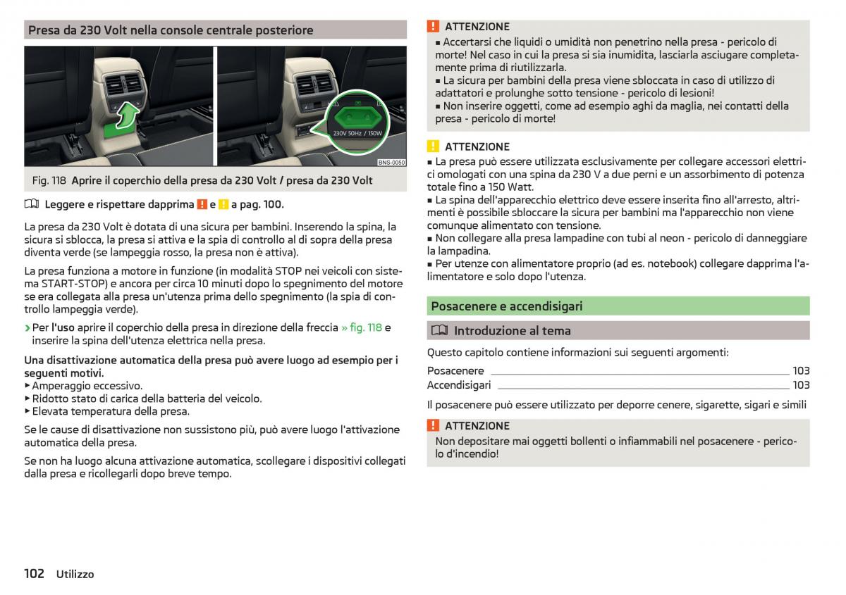 Skoda Kodiaq manuale del proprietario / page 104