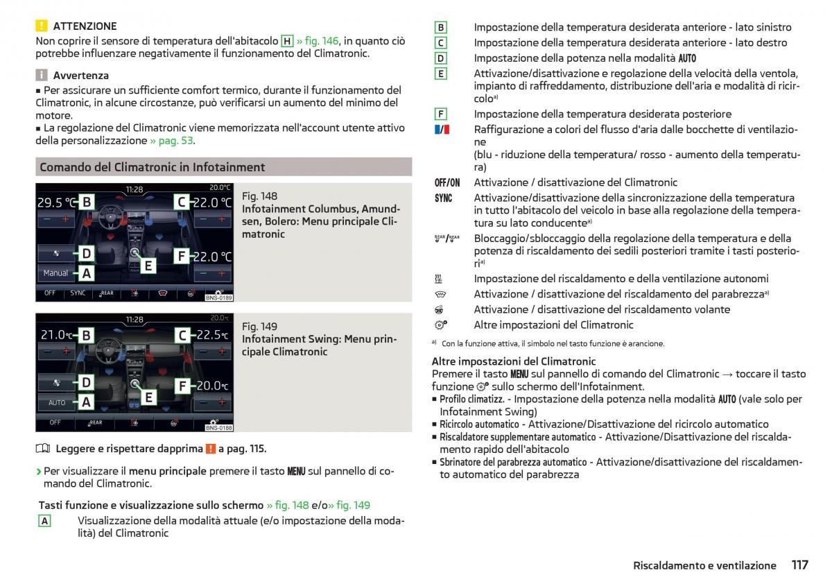 Skoda Kodiaq manuale del proprietario / page 119