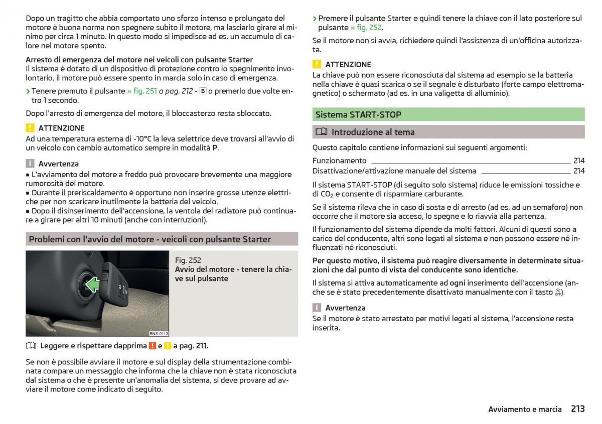 Skoda Kodiaq manuale del proprietario / page 215