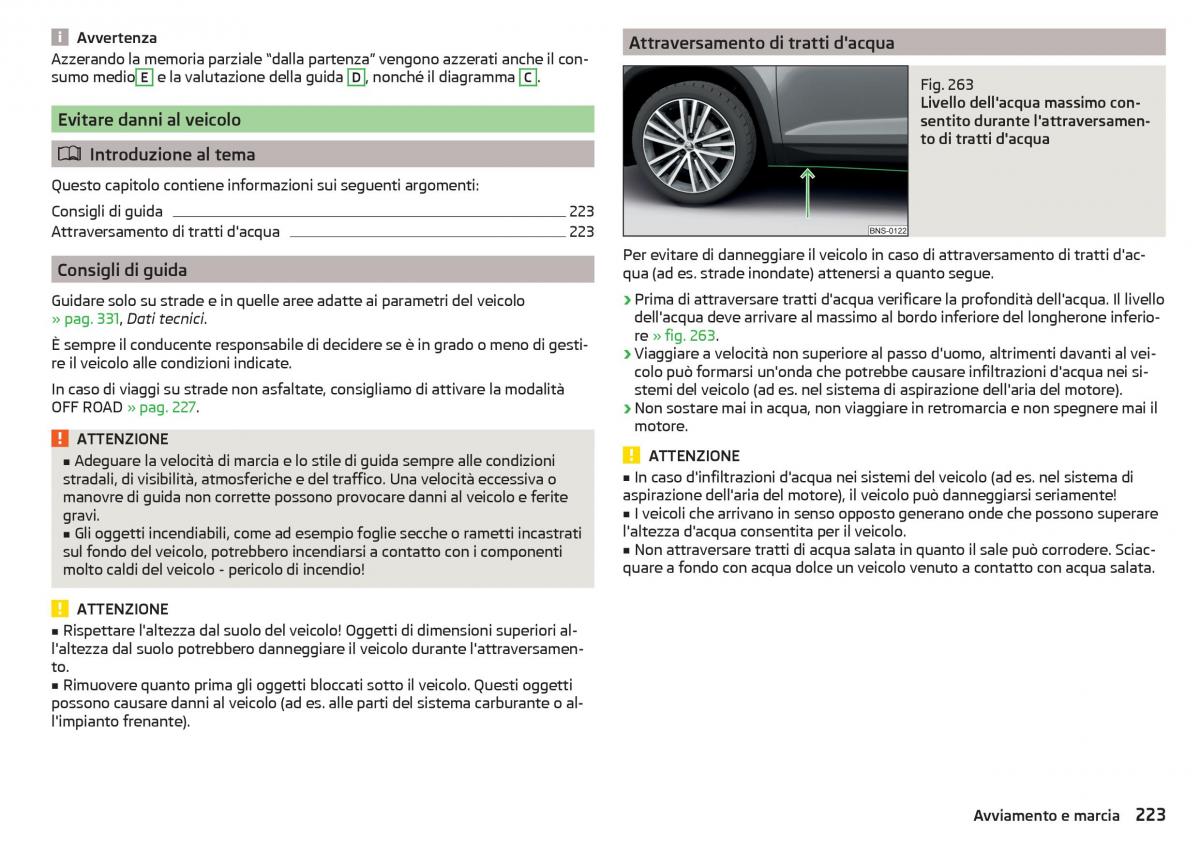 Skoda Kodiaq manuale del proprietario / page 225