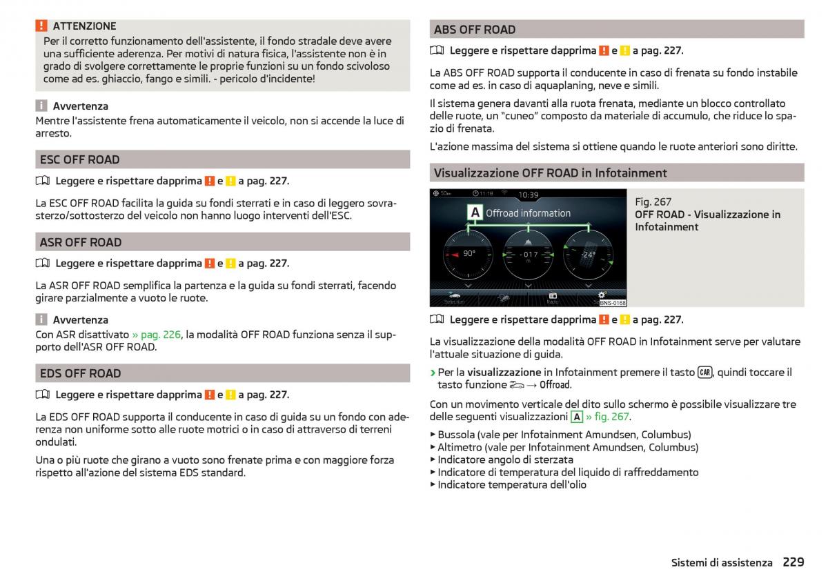 Skoda Kodiaq manuale del proprietario / page 231