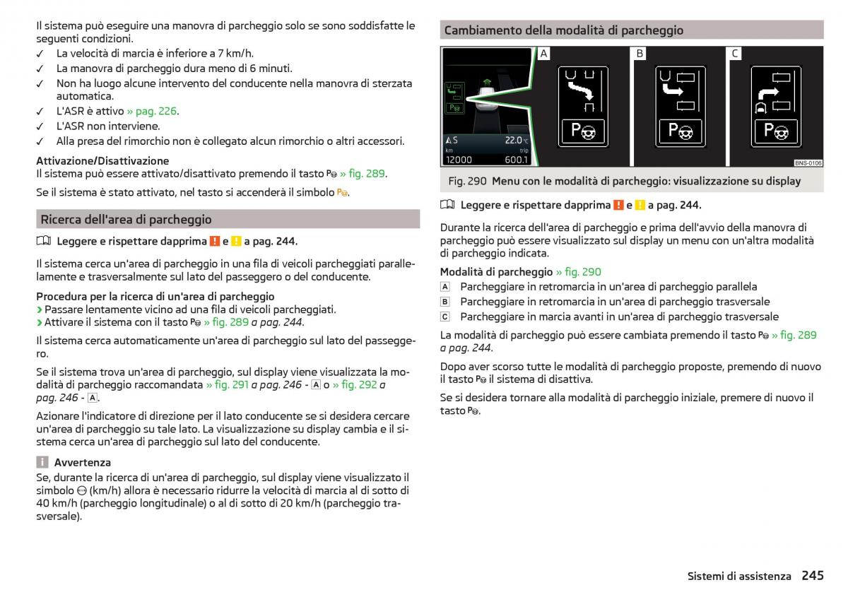 Skoda Kodiaq manuale del proprietario / page 247