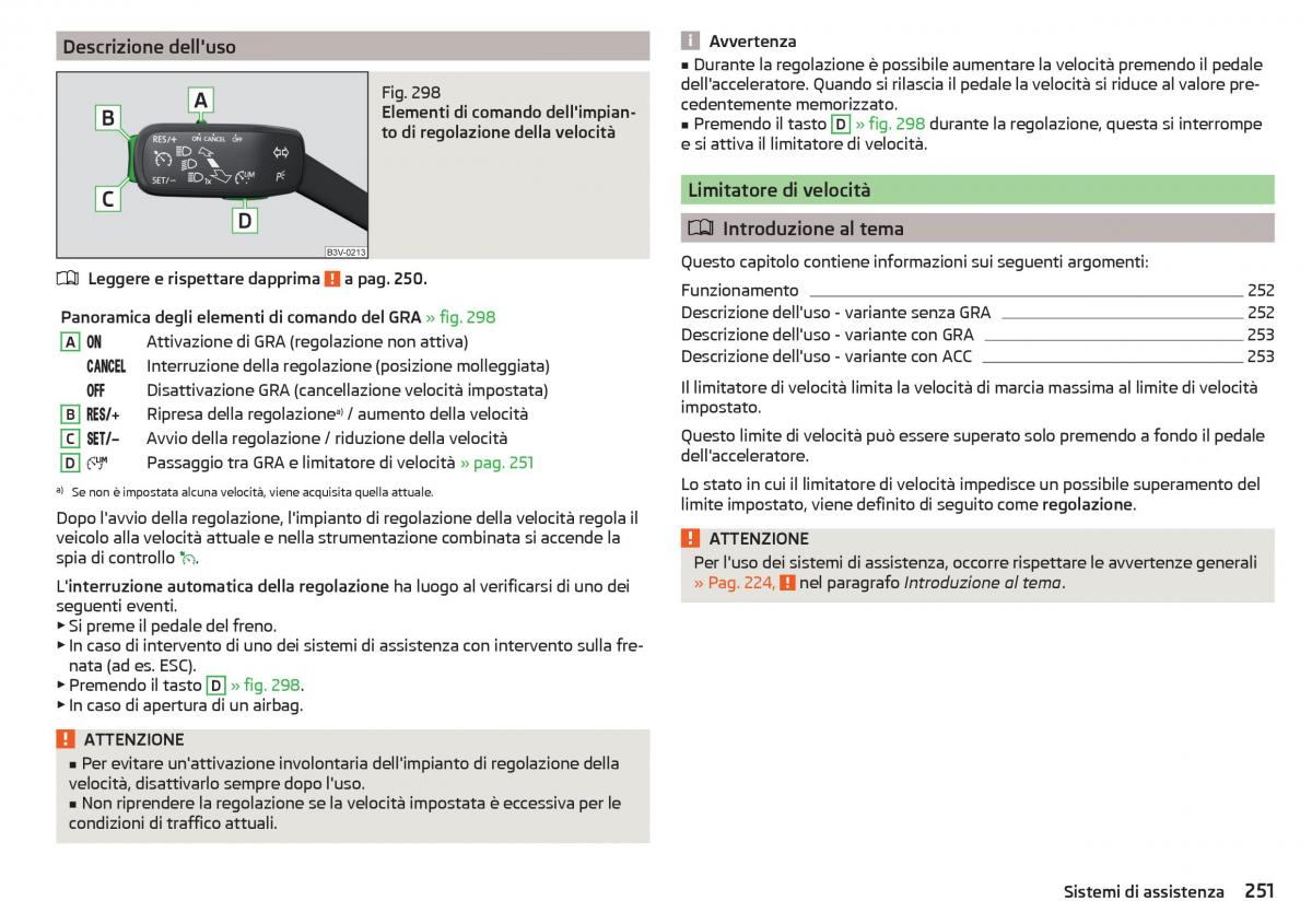 Skoda Kodiaq manuale del proprietario / page 253