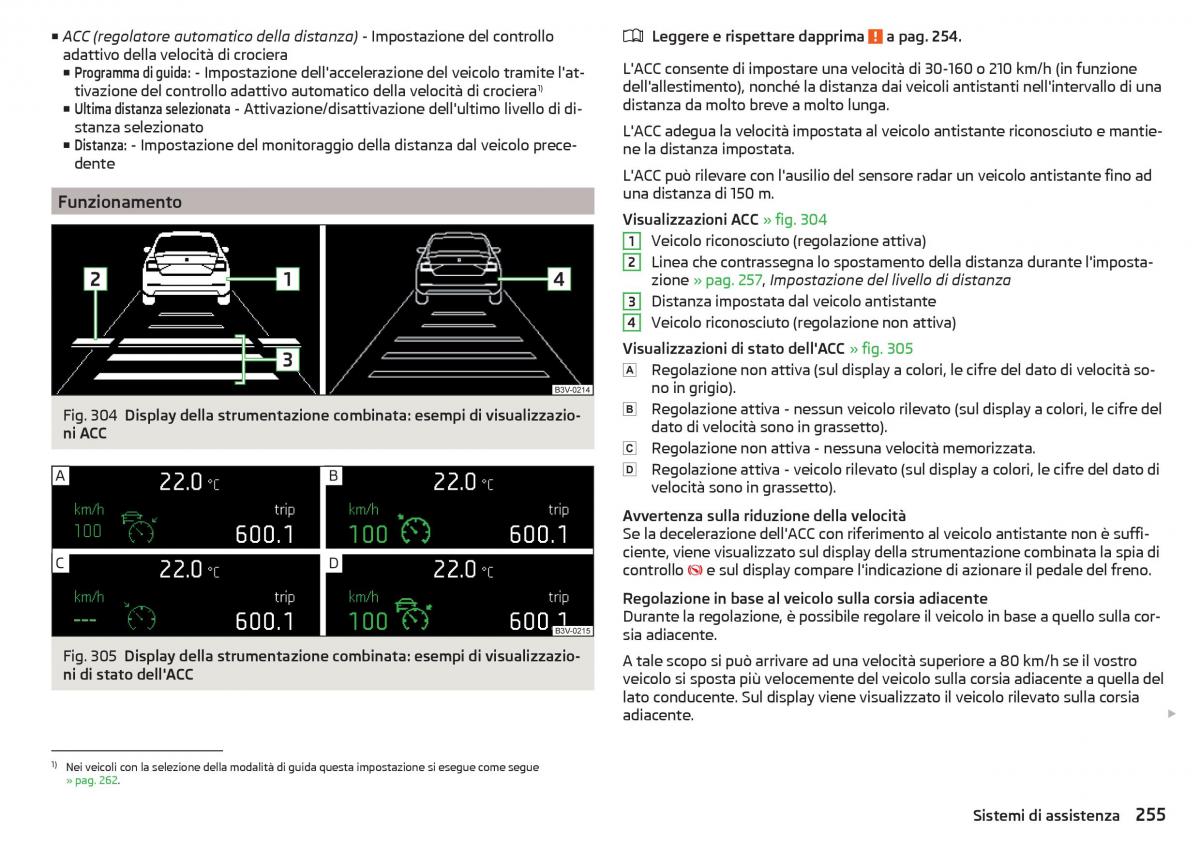 Skoda Kodiaq manuale del proprietario / page 257