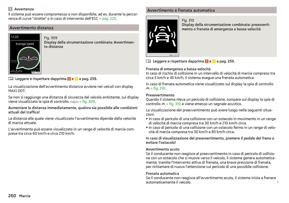 Skoda Kodiaq manuale del proprietario / page 262