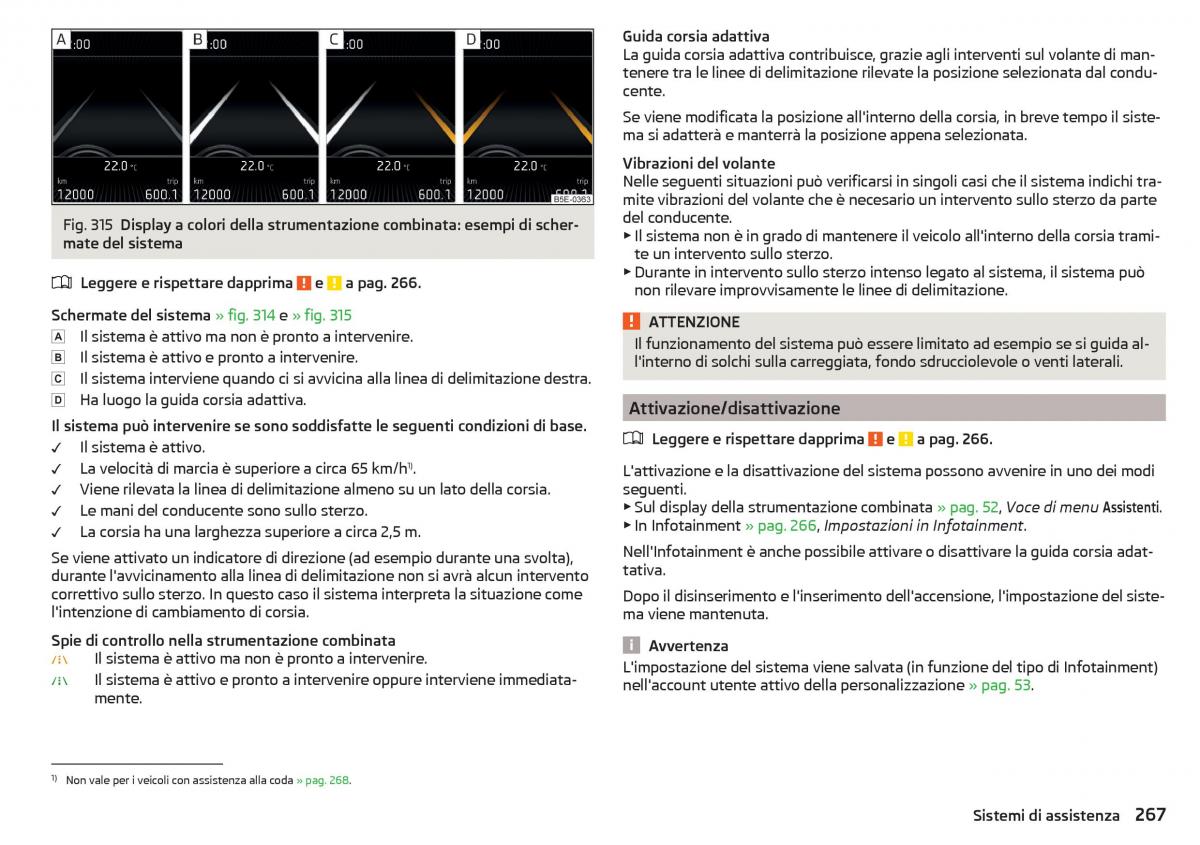 Skoda Kodiaq manuale del proprietario / page 269