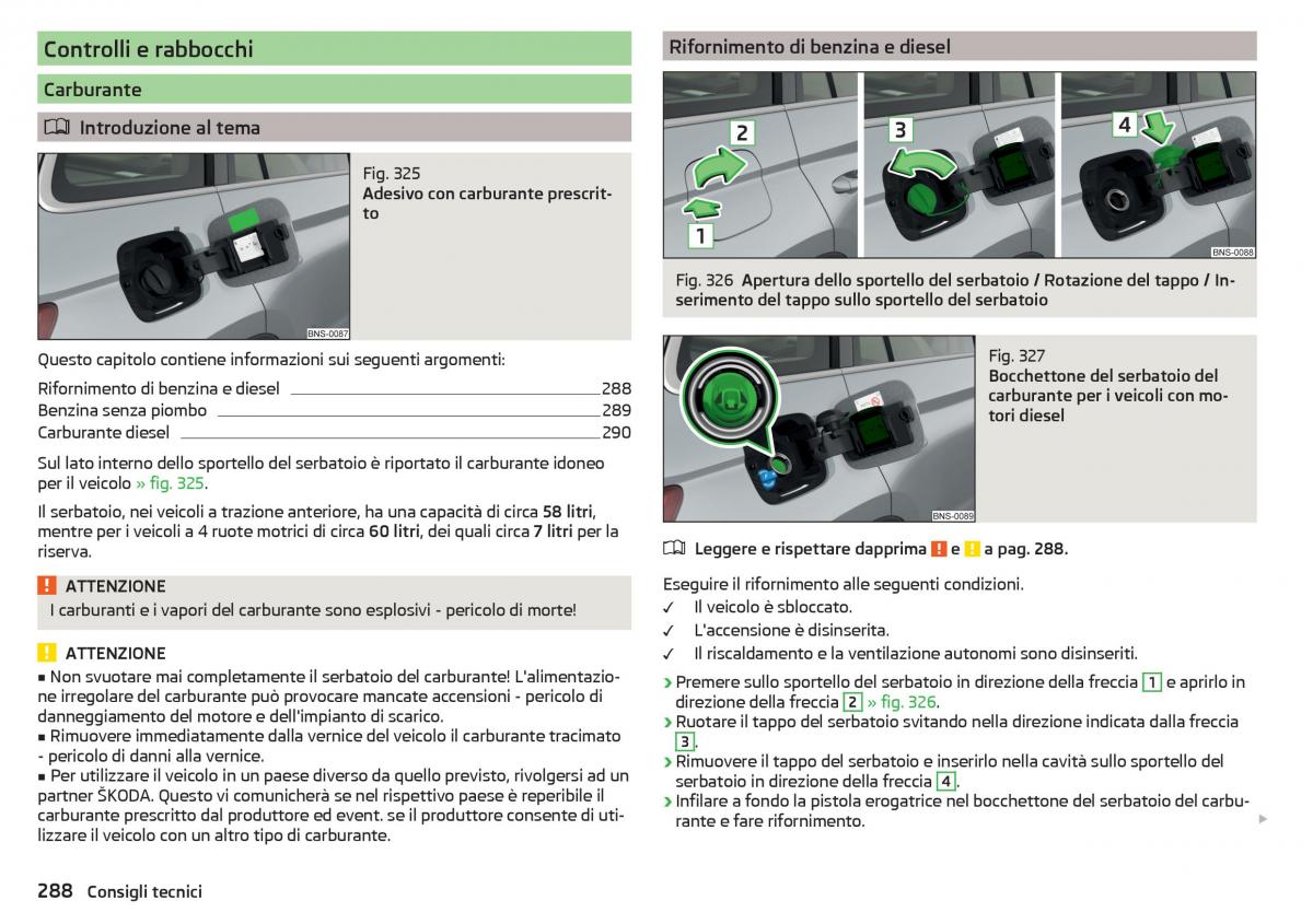 Skoda Kodiaq manuale del proprietario / page 290