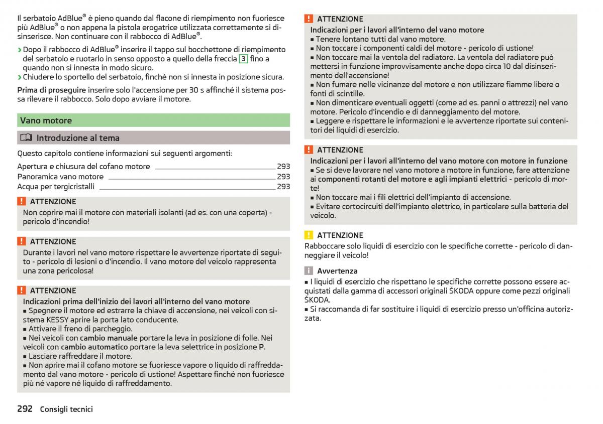 Skoda Kodiaq manuale del proprietario / page 294