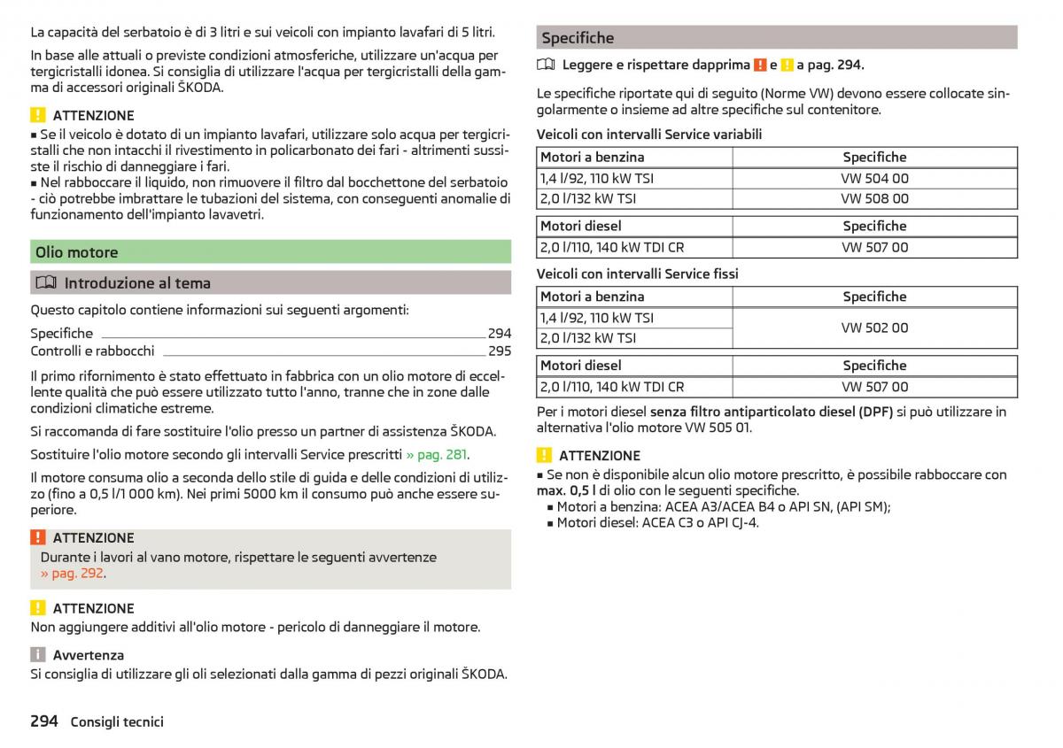 Skoda Kodiaq manuale del proprietario / page 296