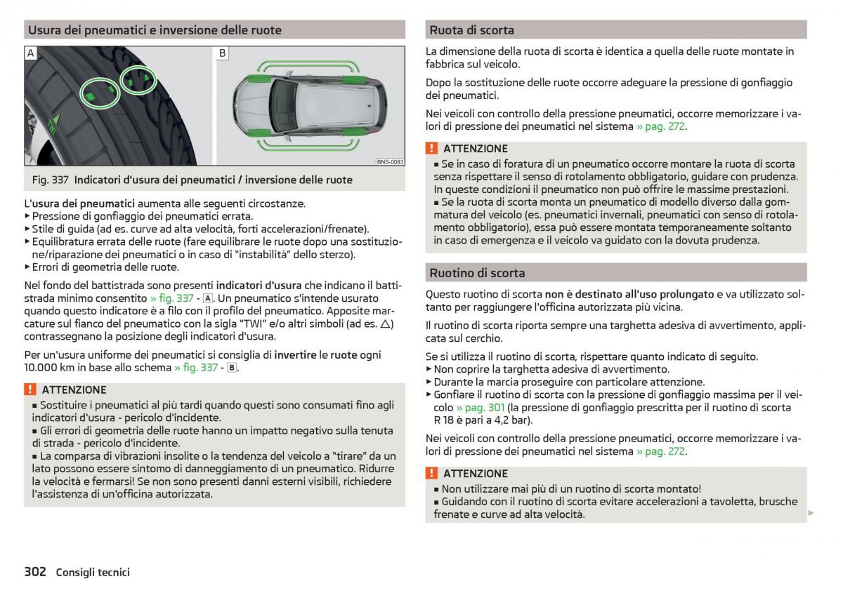 Skoda Kodiaq manuale del proprietario / page 304