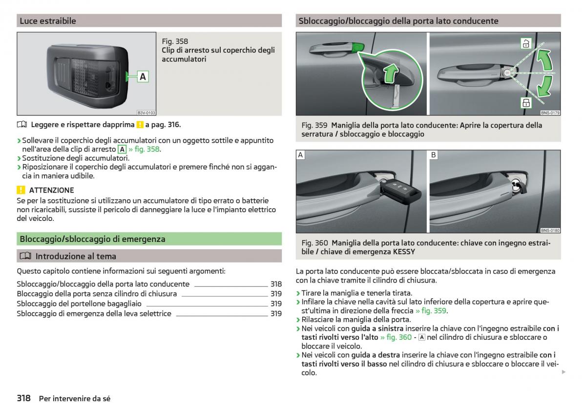 Skoda Kodiaq manuale del proprietario / page 320