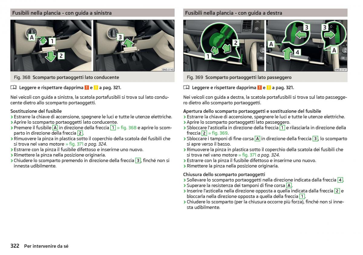 Skoda Kodiaq manuale del proprietario / page 324