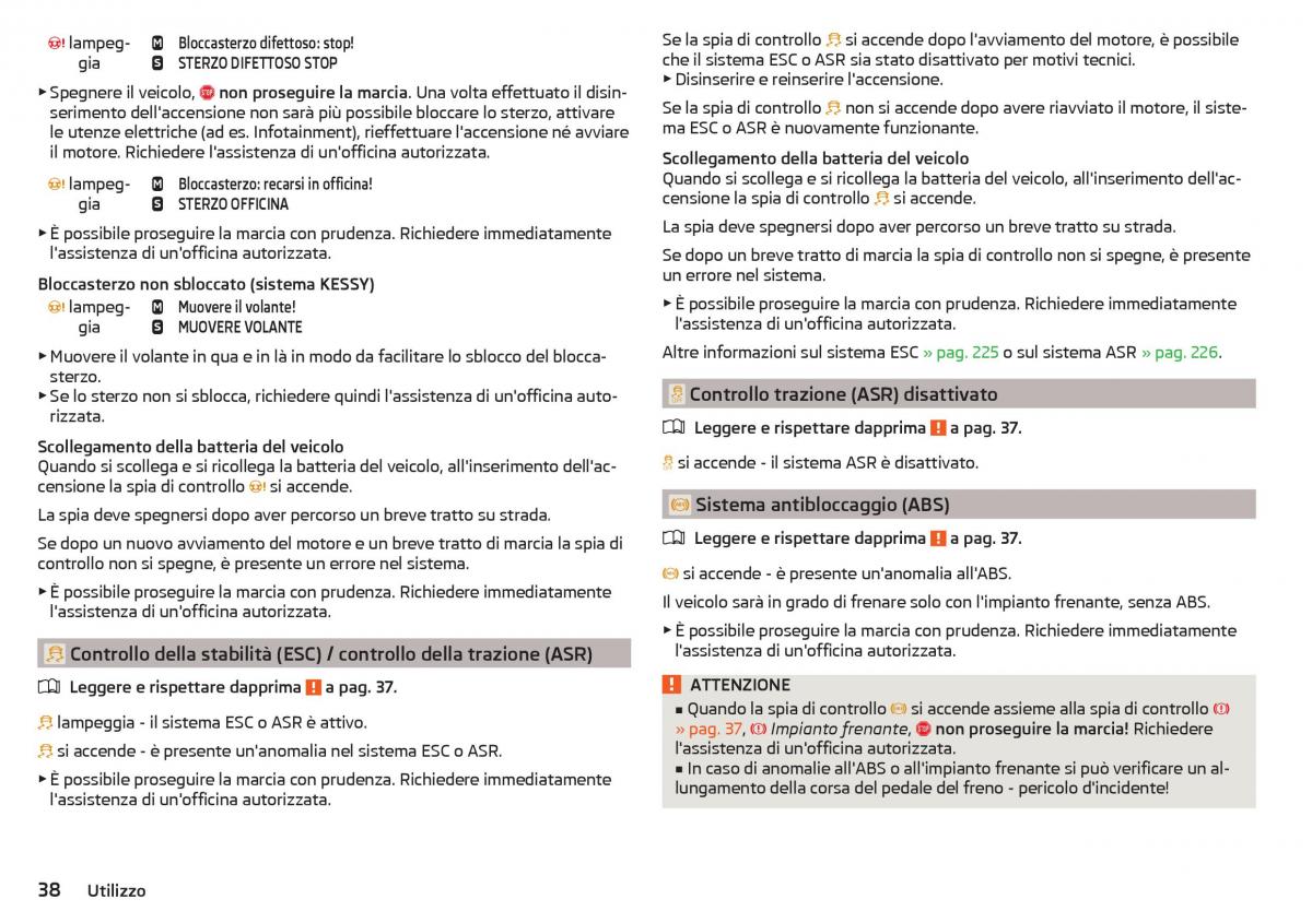 Skoda Kodiaq manuale del proprietario / page 40