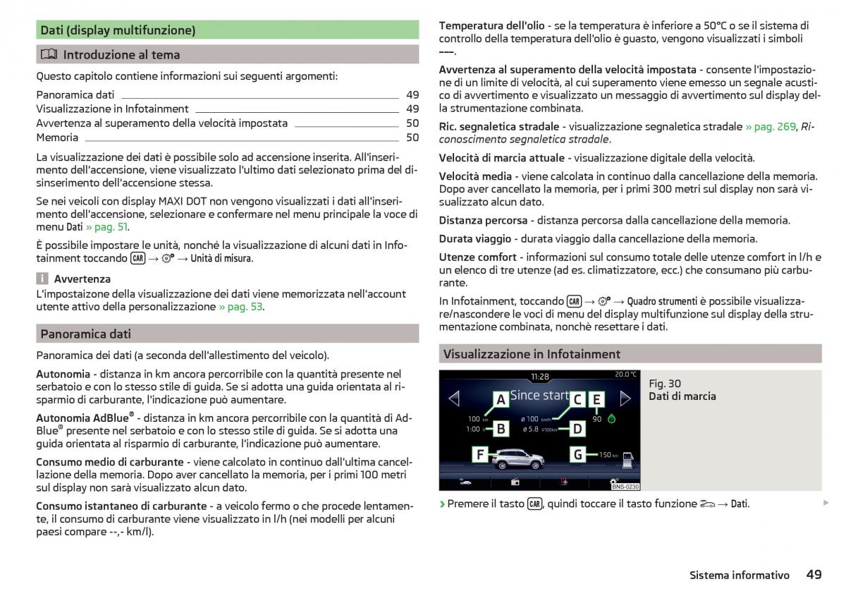 Skoda Kodiaq manuale del proprietario / page 51