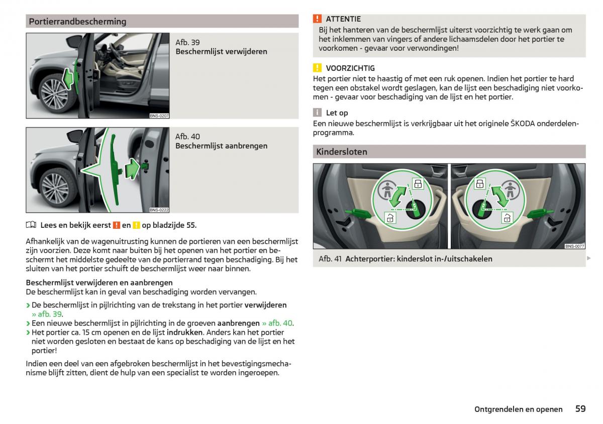 Skoda Kodiaq handleiding / page 61