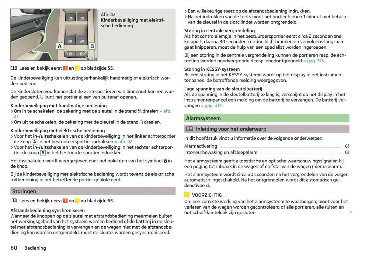 Skoda Kodiaq handleiding / page 62