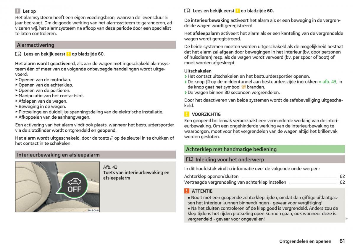 Skoda Kodiaq handleiding / page 63