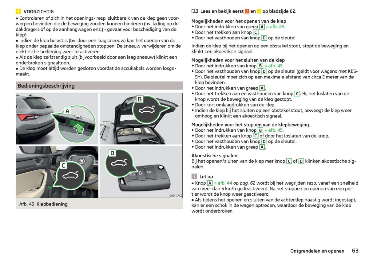 Skoda Kodiaq handleiding / page 65