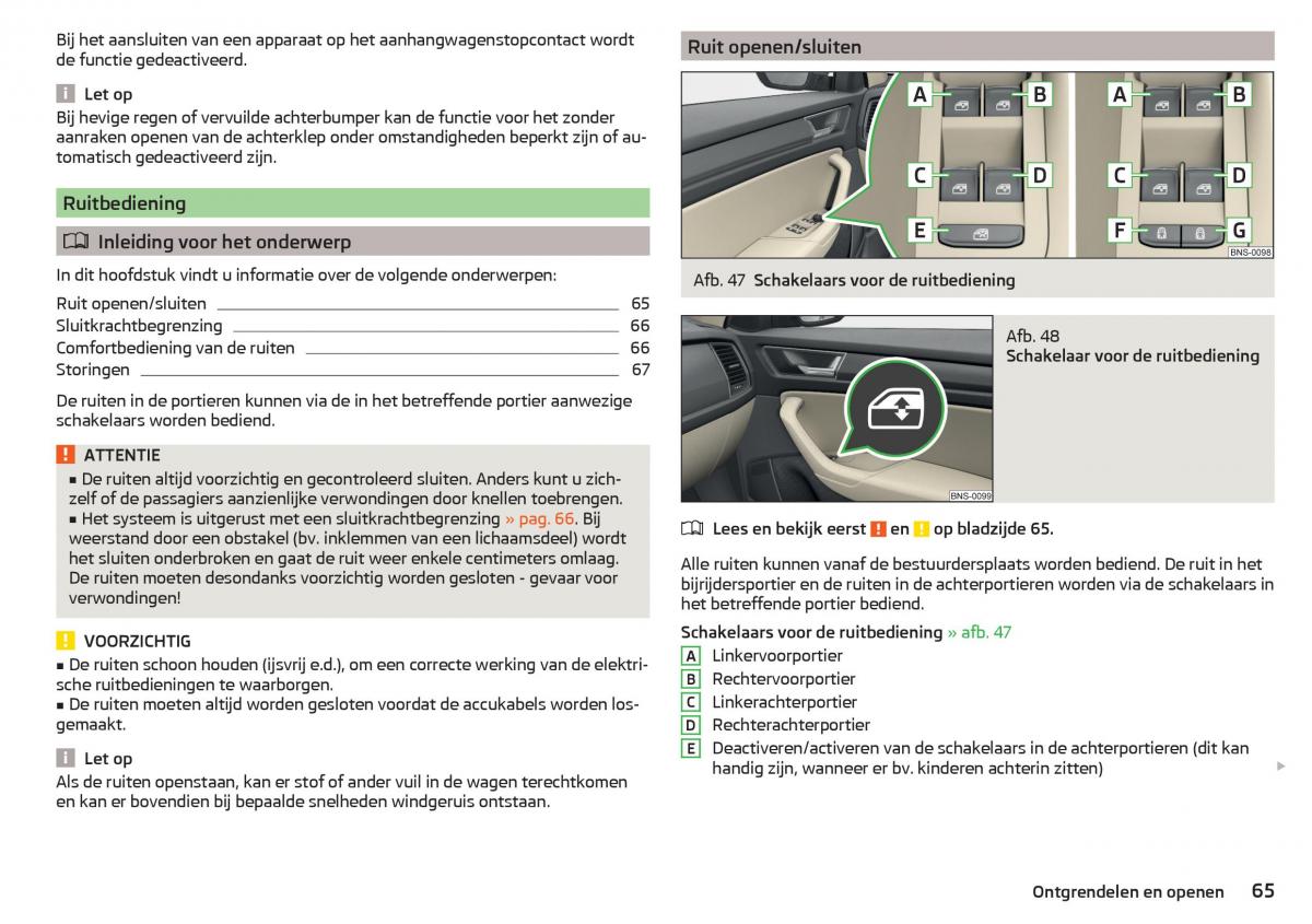 Skoda Kodiaq handleiding / page 67