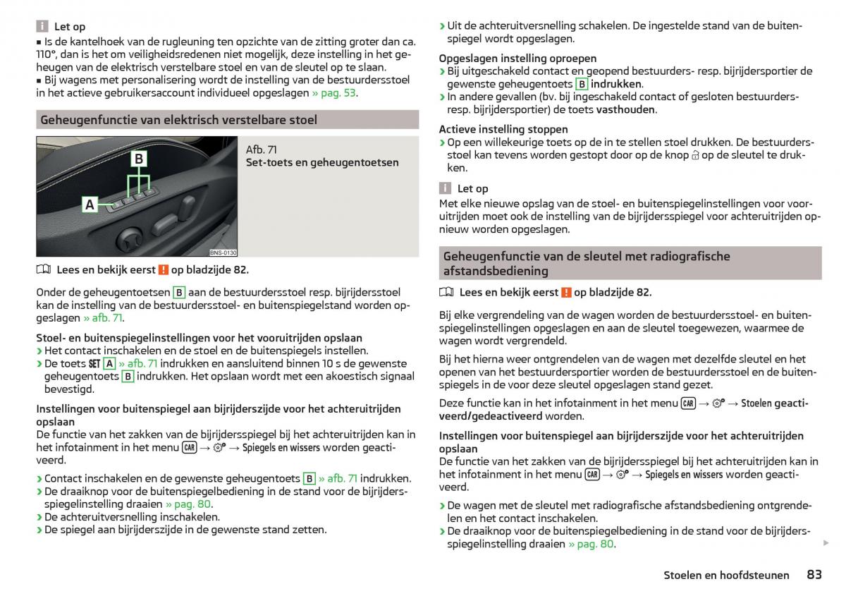 Skoda Kodiaq handleiding / page 85