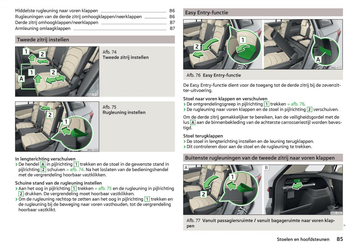 Skoda Kodiaq handleiding / page 87