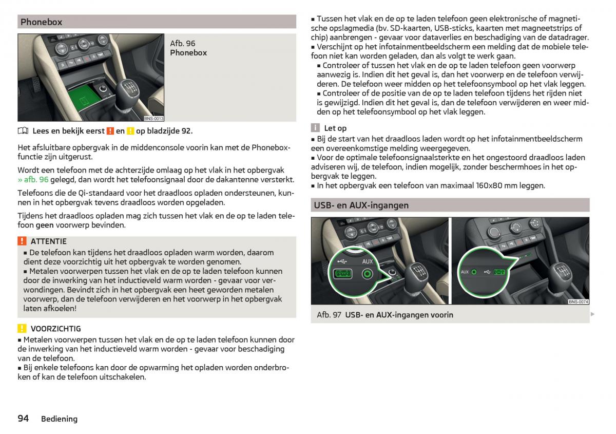 Skoda Kodiaq handleiding / page 96