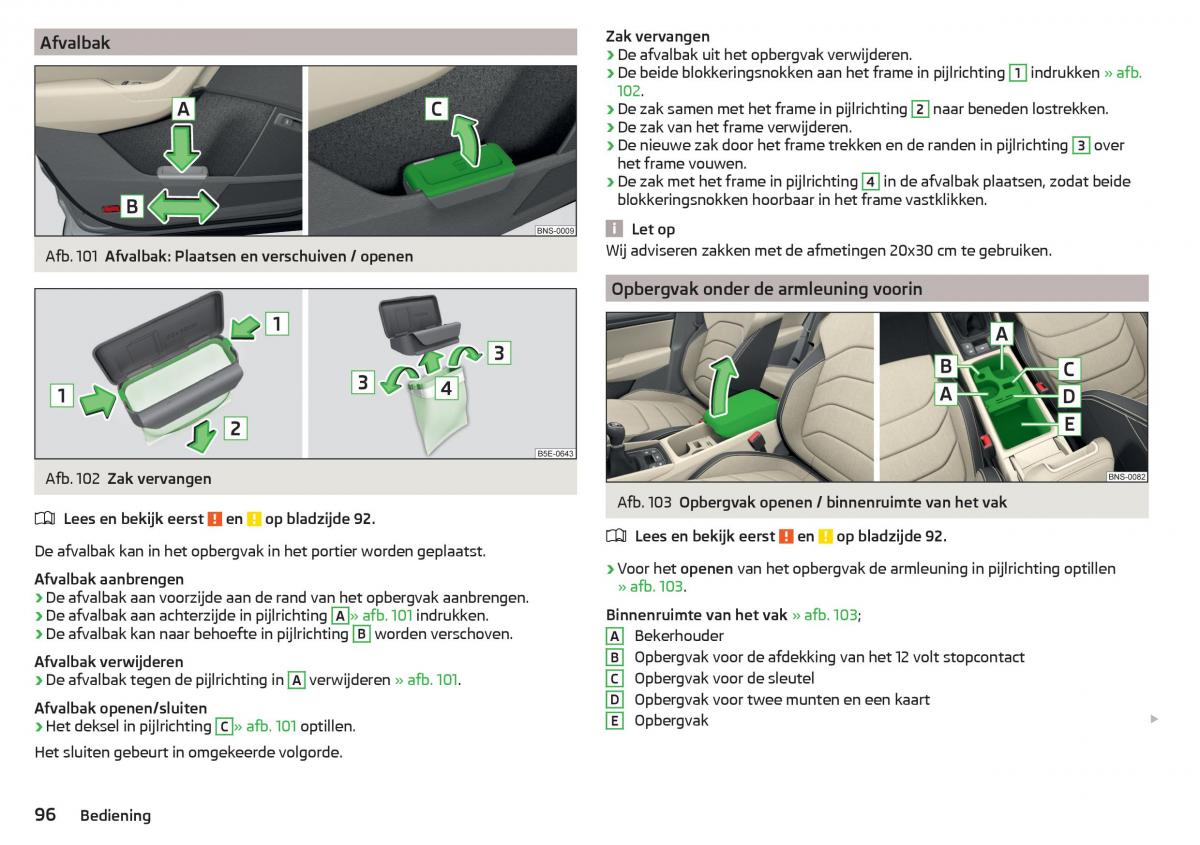 Skoda Kodiaq handleiding / page 98