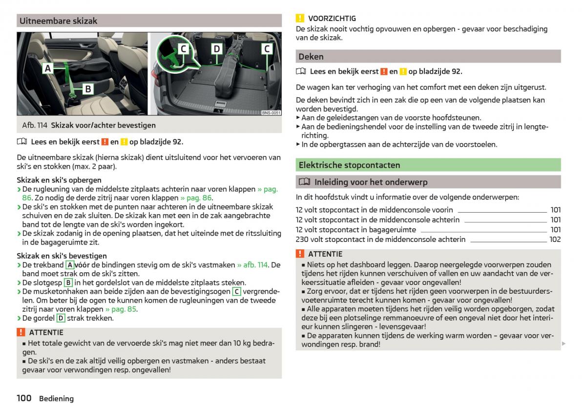 Skoda Kodiaq handleiding / page 102