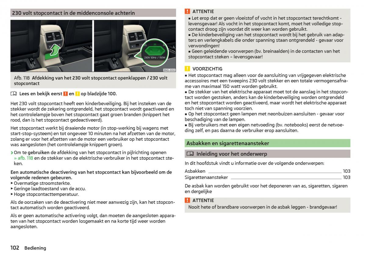 Skoda Kodiaq handleiding / page 104