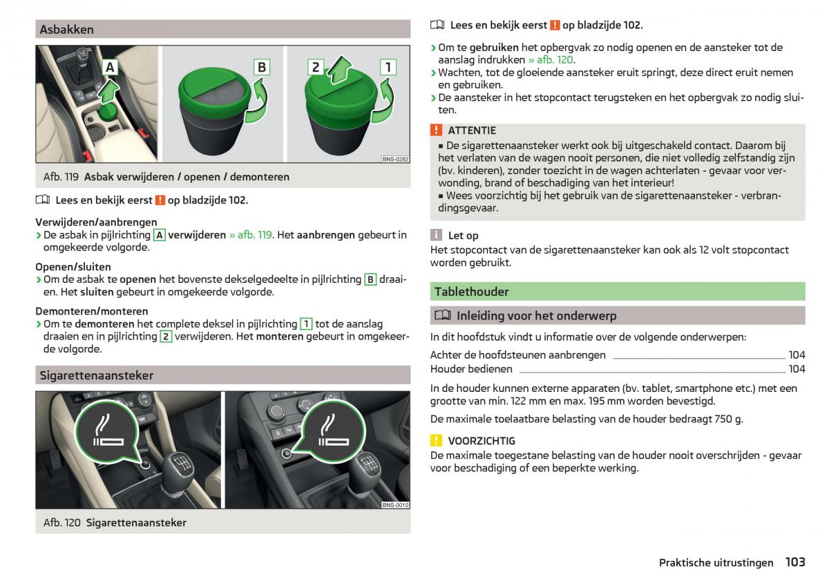 Skoda Kodiaq handleiding / page 105