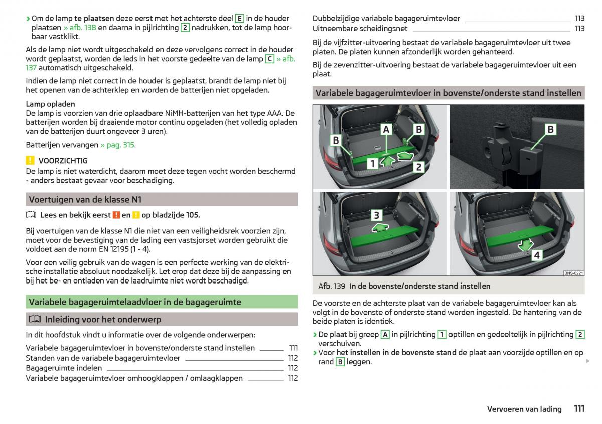 Skoda Kodiaq handleiding / page 113