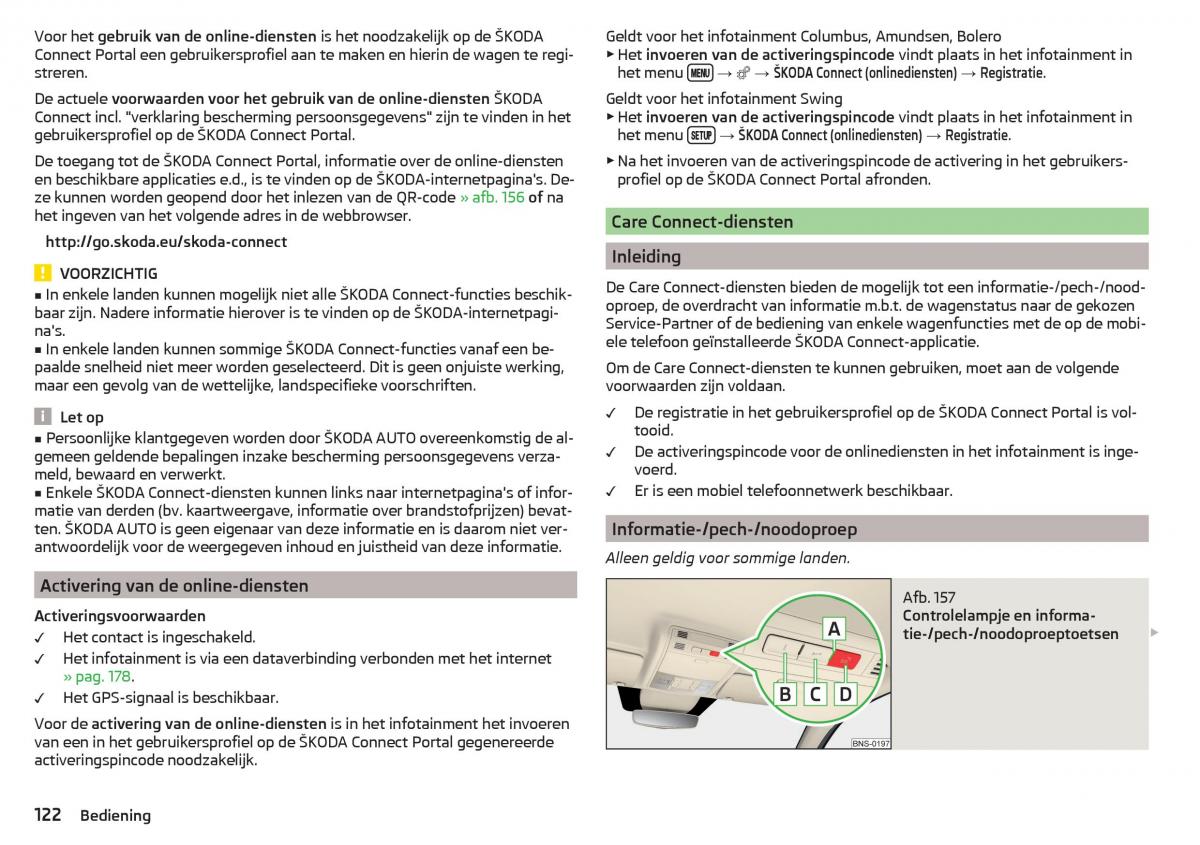 Skoda Kodiaq handleiding / page 124