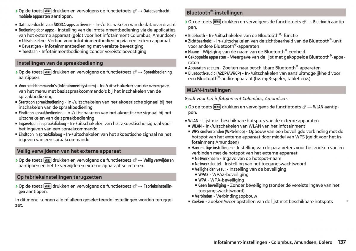 Skoda Kodiaq handleiding / page 139