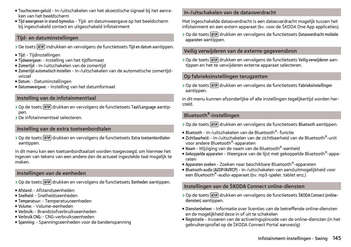 Skoda Kodiaq handleiding / page 147