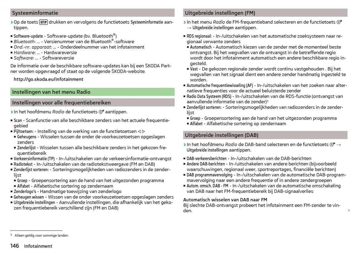 Skoda Kodiaq handleiding / page 148