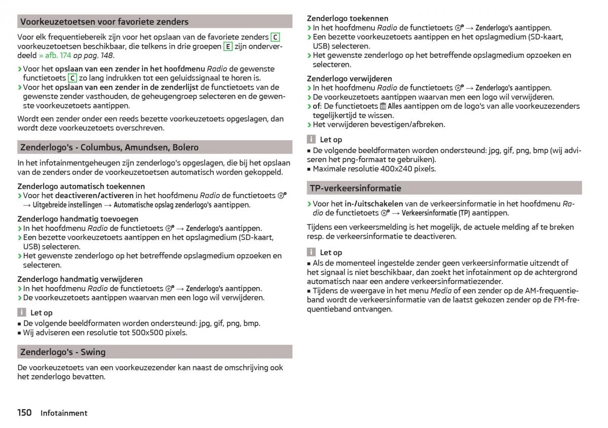 Skoda Kodiaq handleiding / page 152