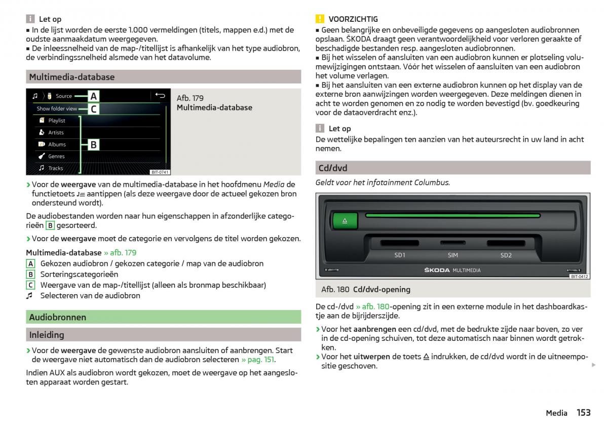 Skoda Kodiaq handleiding / page 155