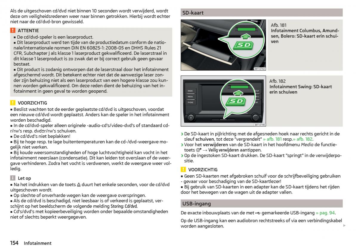 Skoda Kodiaq handleiding / page 156