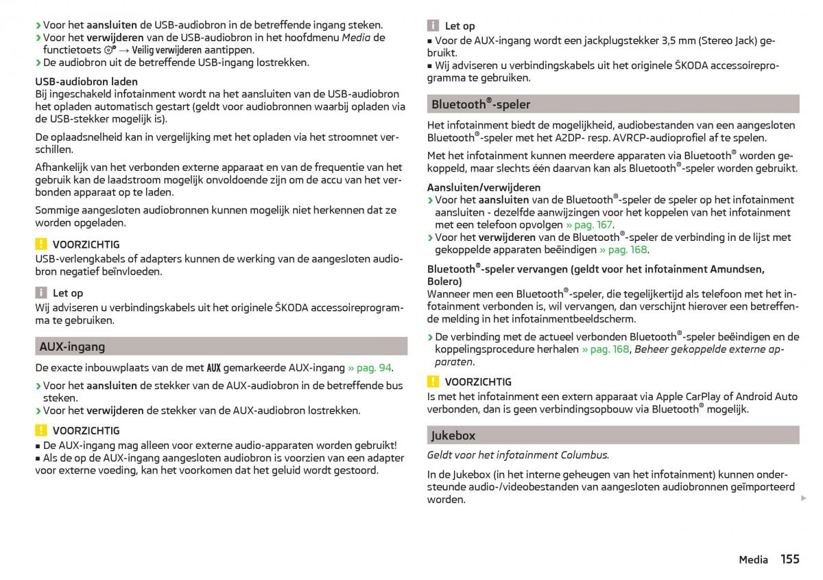 Skoda Kodiaq handleiding / page 157