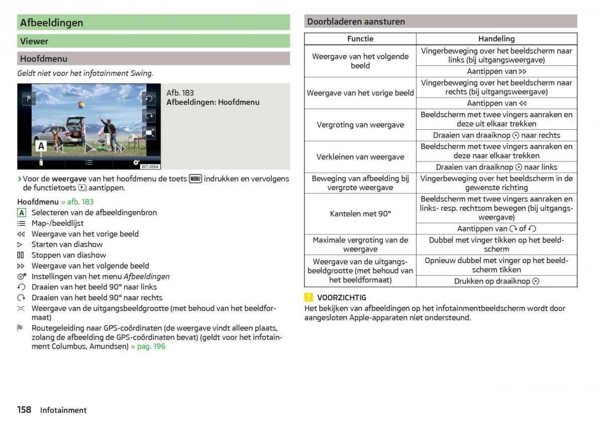 Skoda Kodiaq handleiding / page 160