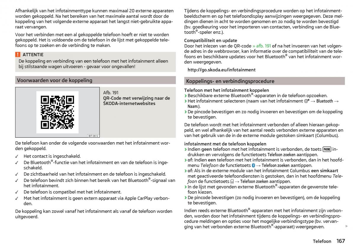 Skoda Kodiaq handleiding / page 169