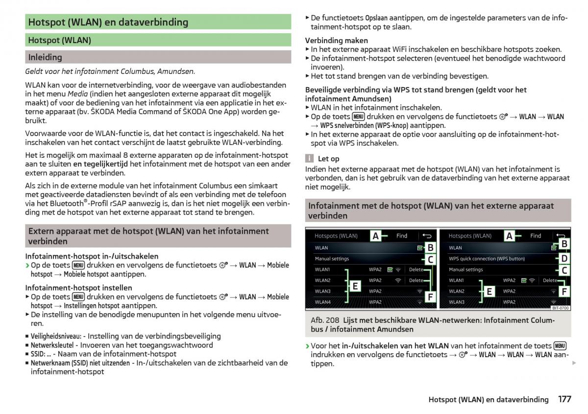 Skoda Kodiaq handleiding / page 179