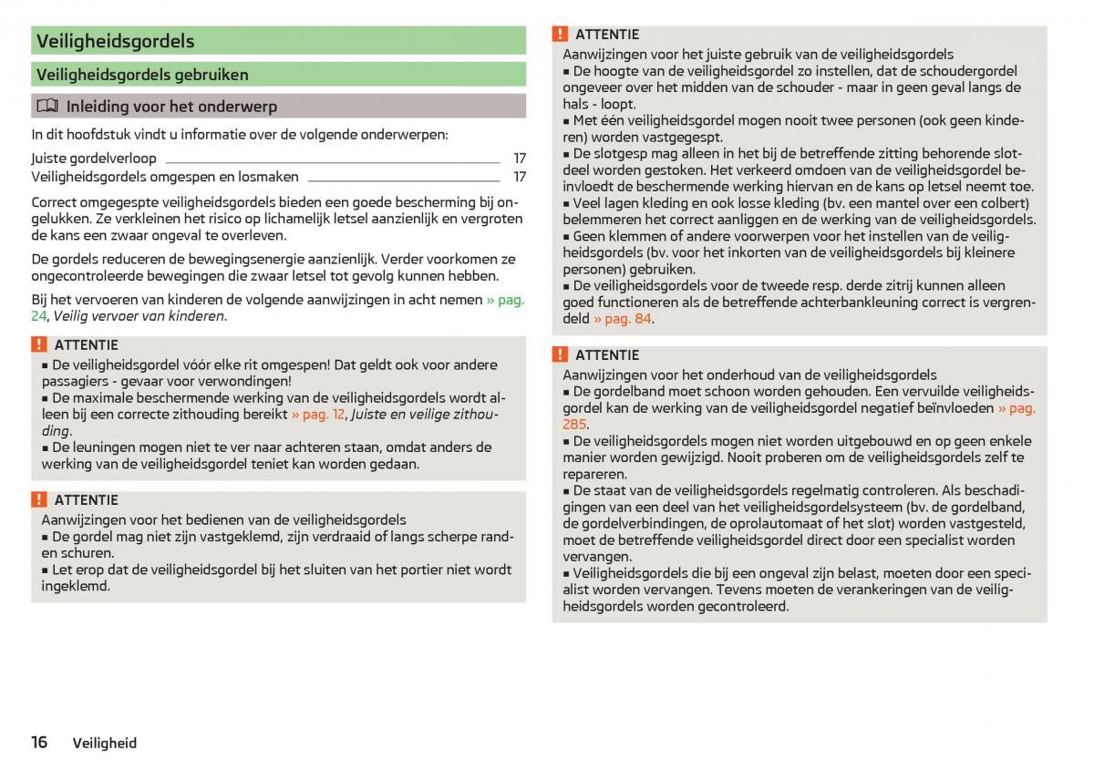 Skoda Kodiaq handleiding / page 18