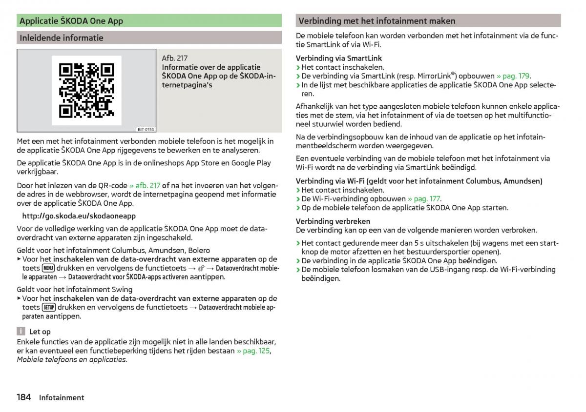 Skoda Kodiaq handleiding / page 186